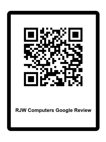 RJW Computers - Google Reviews QR Code